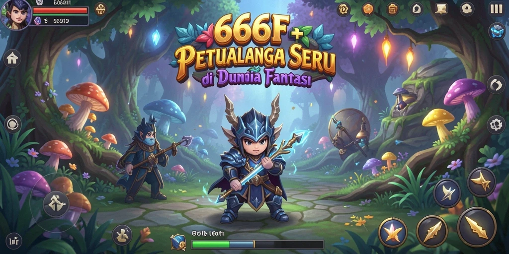Tangkapan layar 666F menampilkan aksi petualangan seru dan eksplorasi dunia.