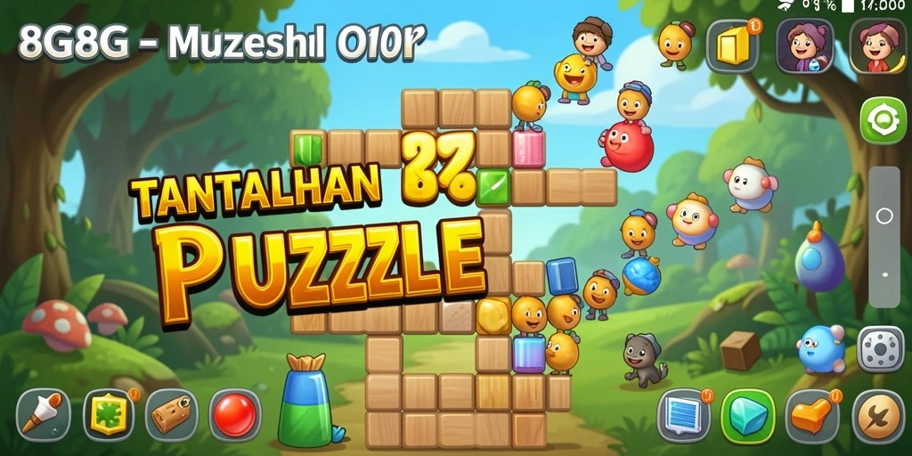 Screenshot gameplay menunjukkan tantangan menarik dari 8G8G.