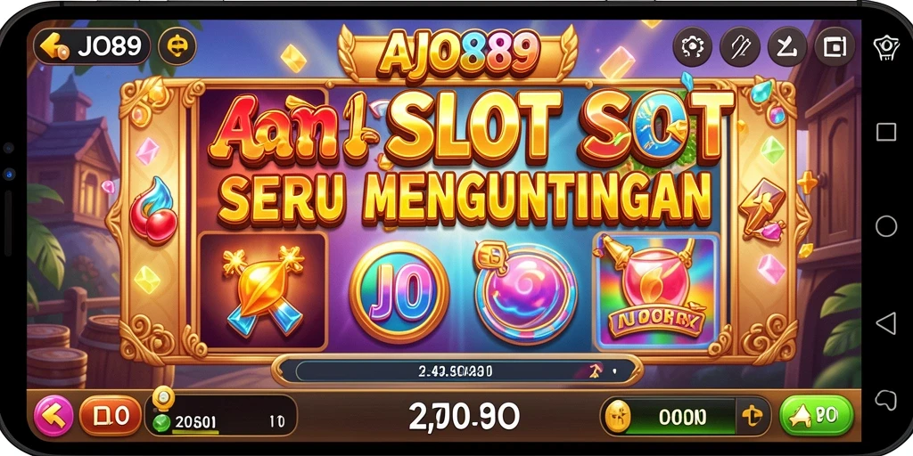 Tampilan gameplay Slot AJO89 dengan fitur menarik dan grafis berkualitas.