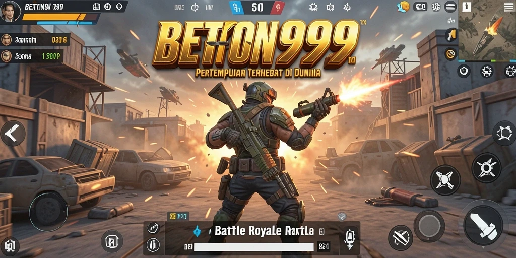 Gameplay seru BETON999 yang penuh aksi Battle Royale.