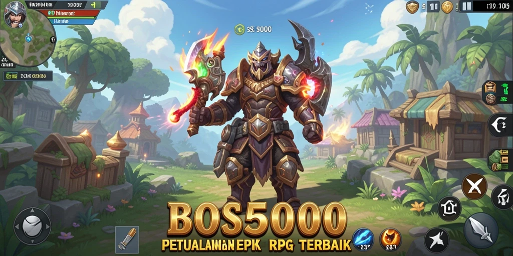 Tampilan menarik dari gameplay epik dalam BOS5000.