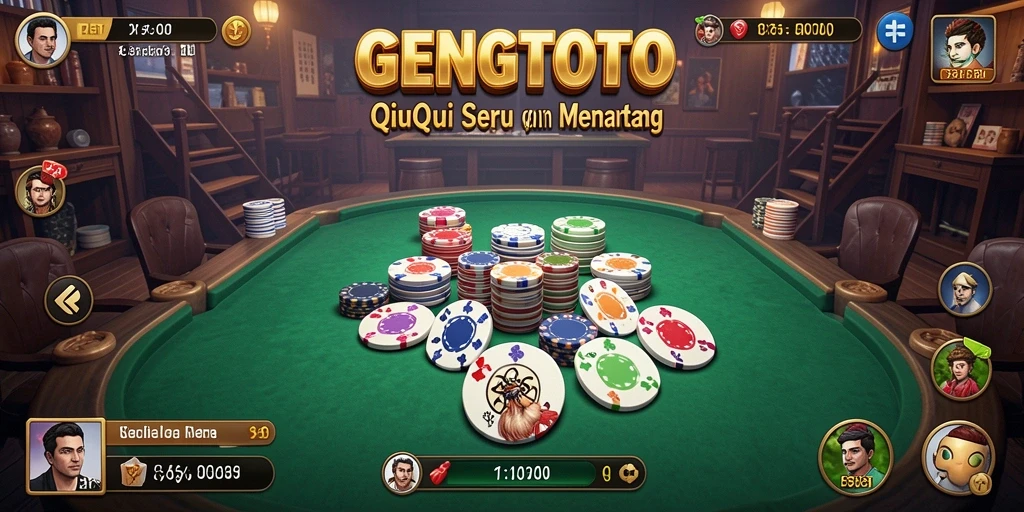 Tampilan grafis menarik dalam gameplay GENGTOTO QiuQiu.