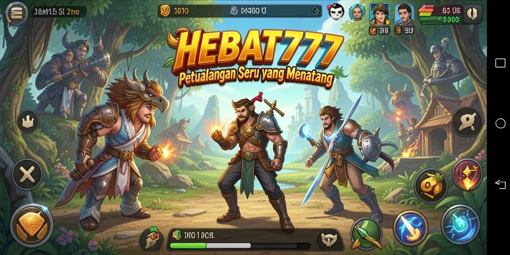 Tampilan gameplay HEBAT777 yang penuh aksi dan petualangan.