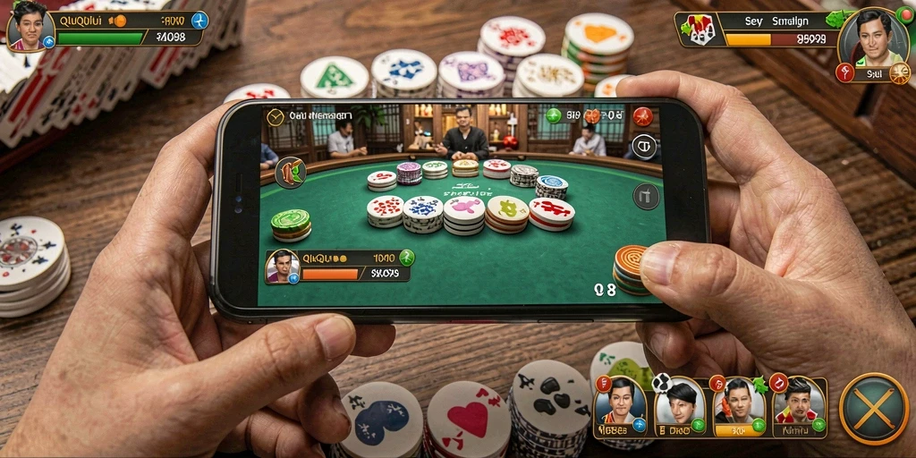 Screenshot ID098 menampilkan serunya gameplay QiuQiu yang penuh tantangan.