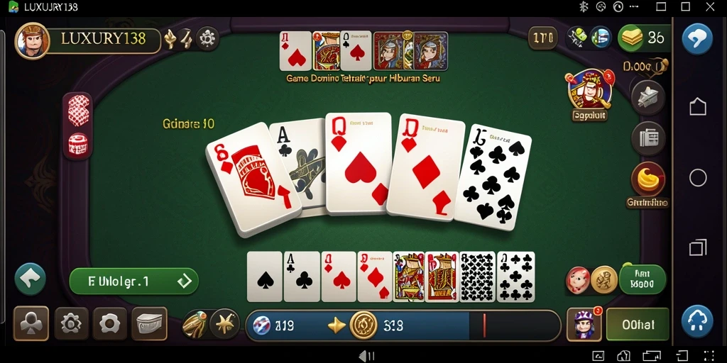 Screenshot gameplay LUXURY138 yang menampilkan aksi seru permainan Domino.