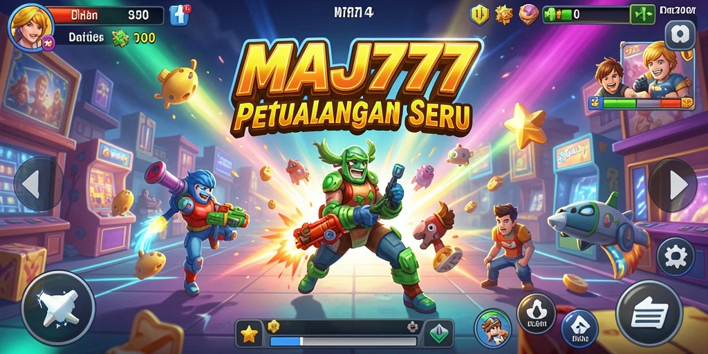 Tangkapan layar gameplay seru di MAJ777 yang menampilkan aksi Arcade.