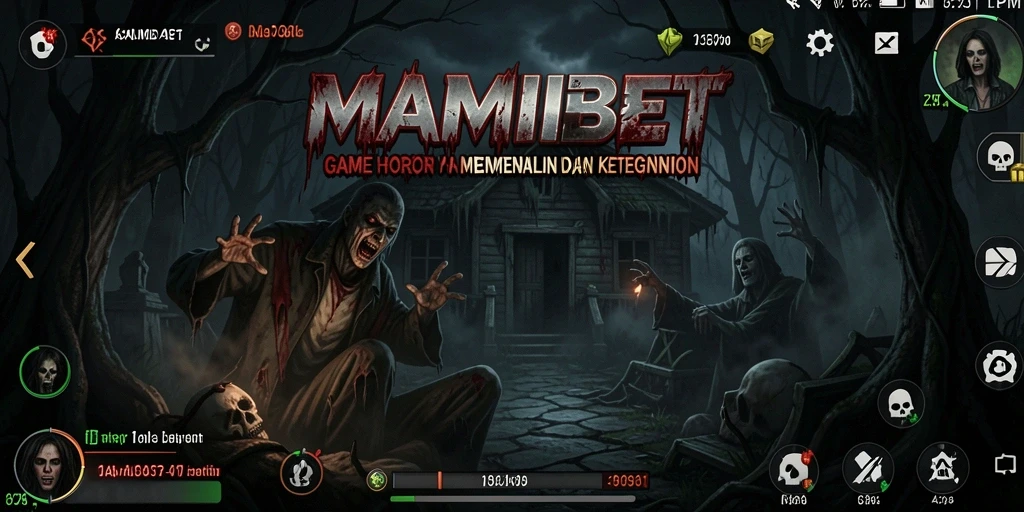Tampilan gameplay horor yang mencekam dan menegangkan.