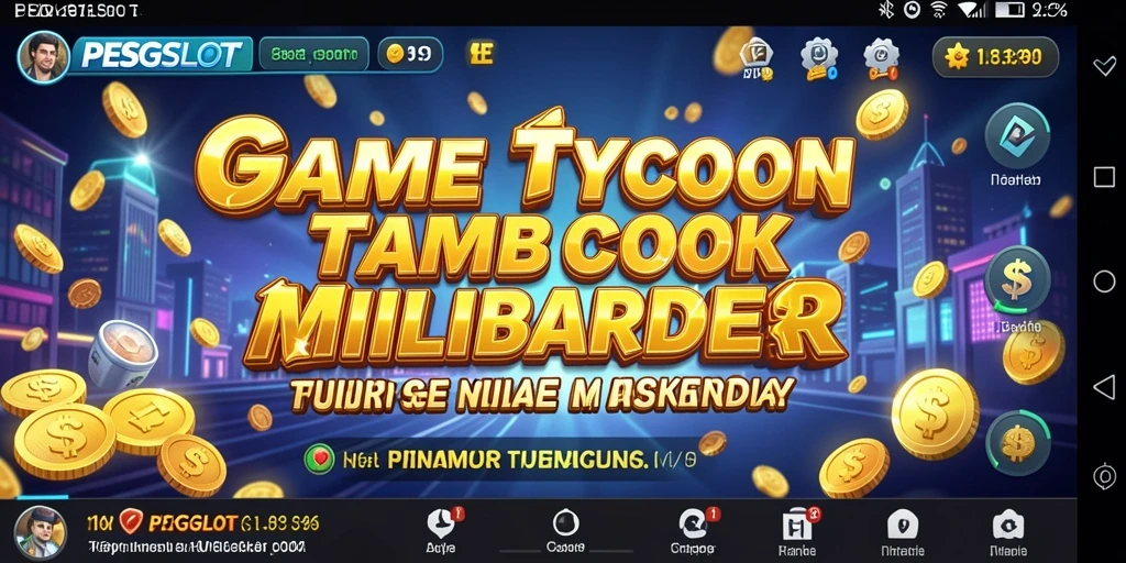 Gameplay PESGSLOT yang menggambarkan pengalaman Tycoon yang mendalam.