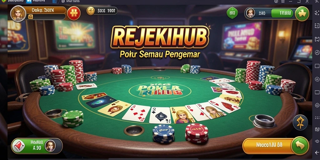 Tampilan menarik dari permainan poker di REJEKIHUB dengan grafis berkualitas tinggi.