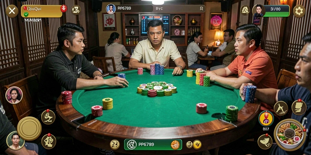 Screenshot gameplay QiuQiu RP6789 yang penuh aksi.