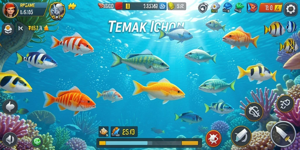 Tampilan gameplay RPGAME yang seru dan menegangkan saat menembak ikan.