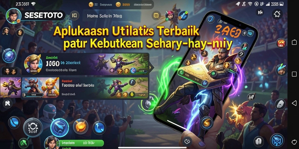 Tampilan utama SESETOTO dengan fitur-fitur utilitas yang membantu.