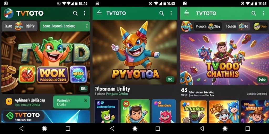 Tampilan aplikasi TVTOTO yang memudahkan pengaturan tugas.