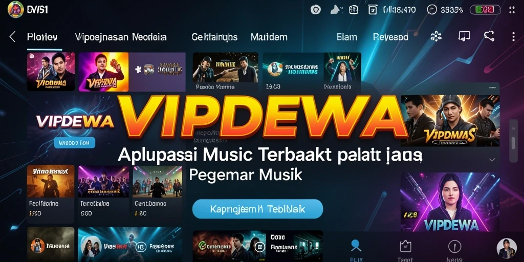 Screenshot permainan <strong>VIPDEWA</strong> yang menampilkan pengguna menikmati musik dengan interaktif.