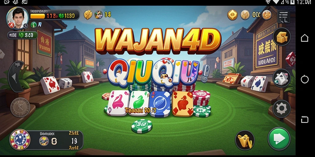 Tampilan gameplay QiuQiu yang mendebarkan di WAJAN4D.